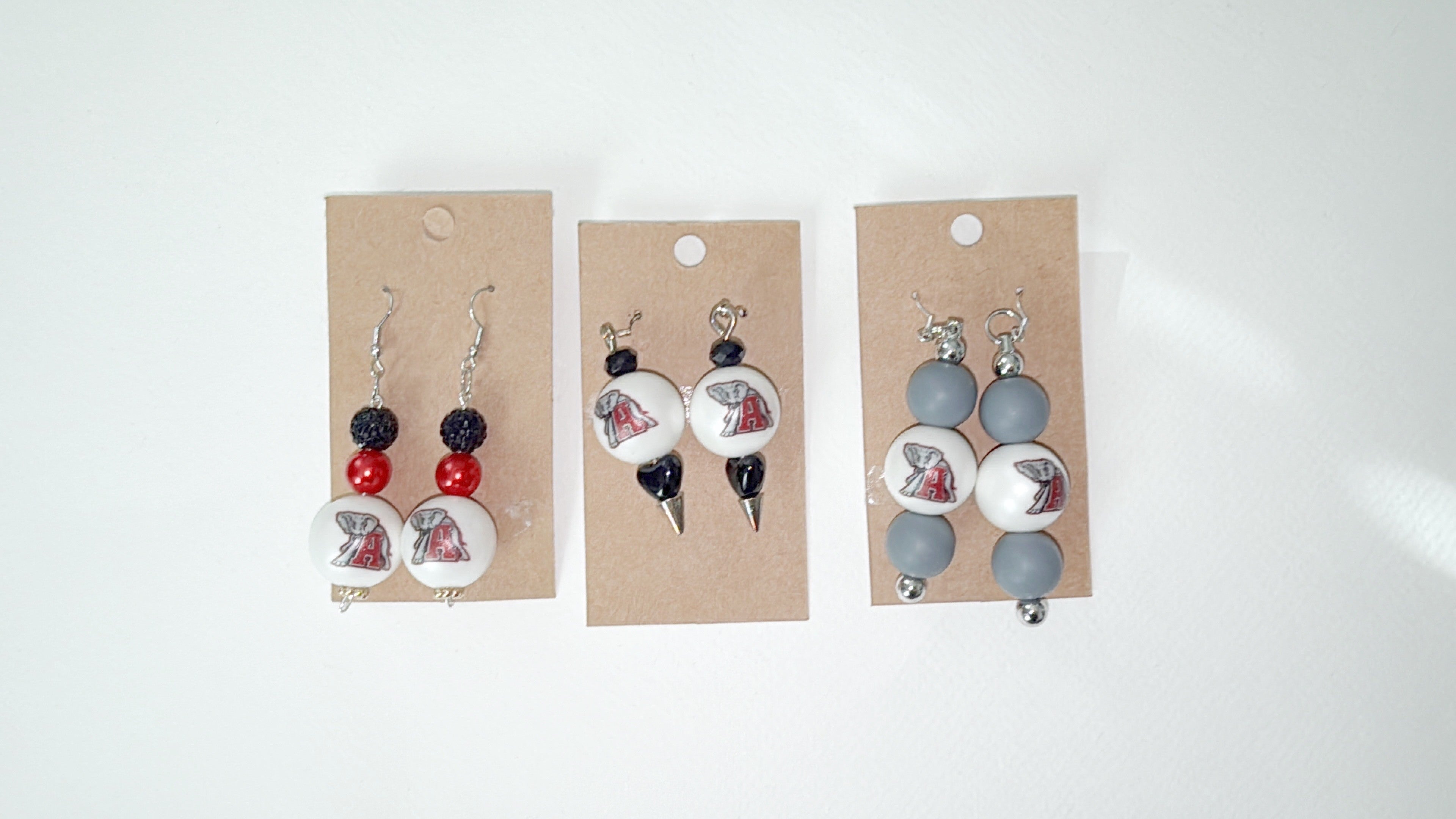 University of Alabama beaded dangle earring's