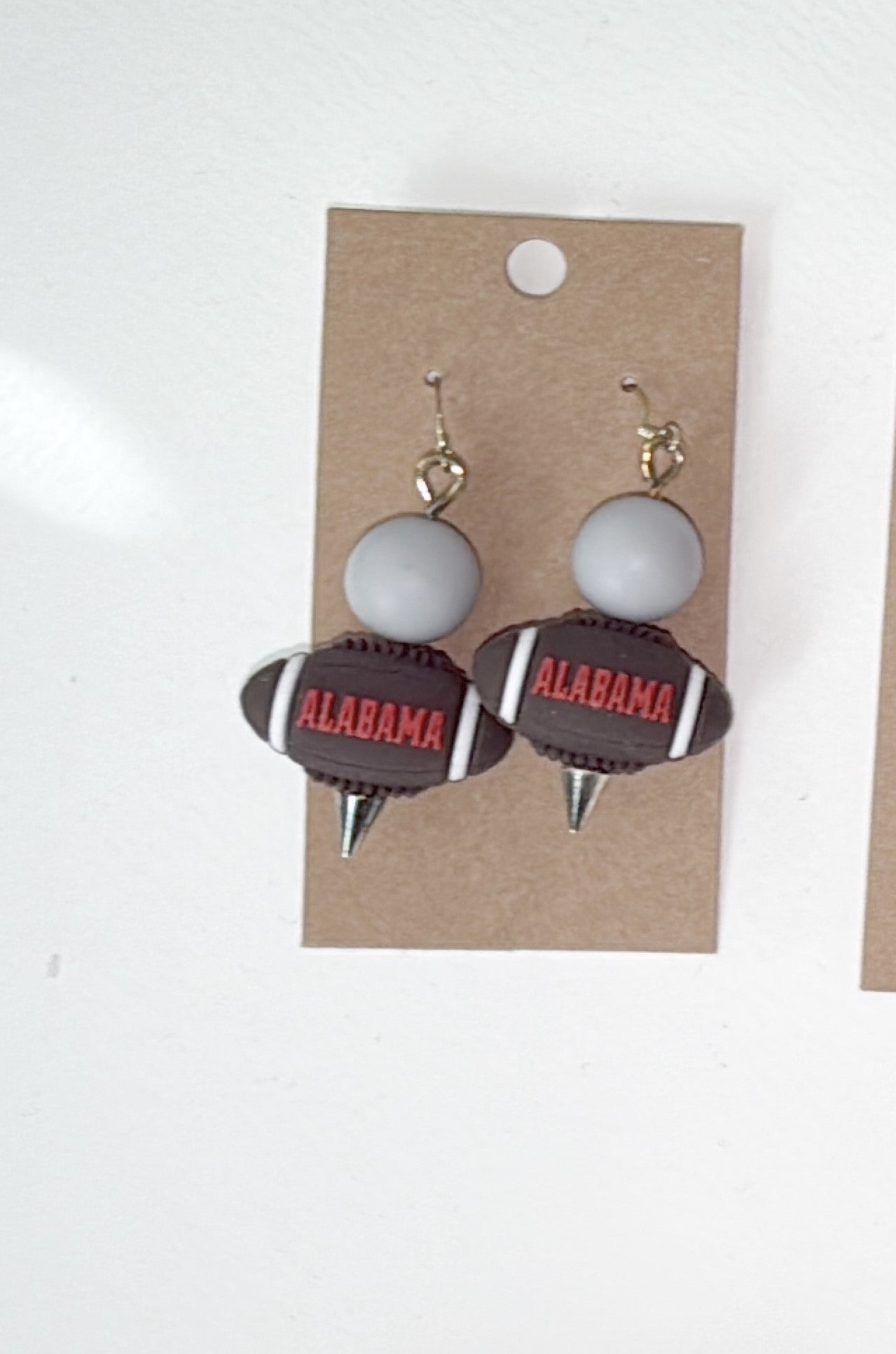 University of Alabama Football gameday earrings - mixed beaded materials