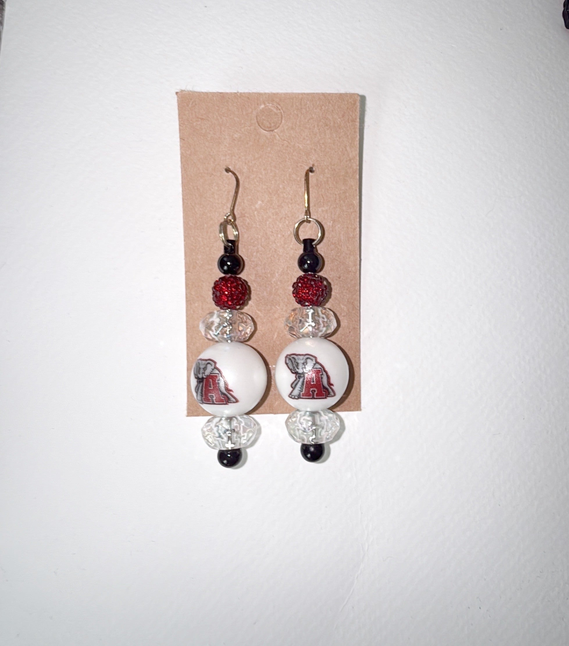 University of Alabama beaded dangle earring's