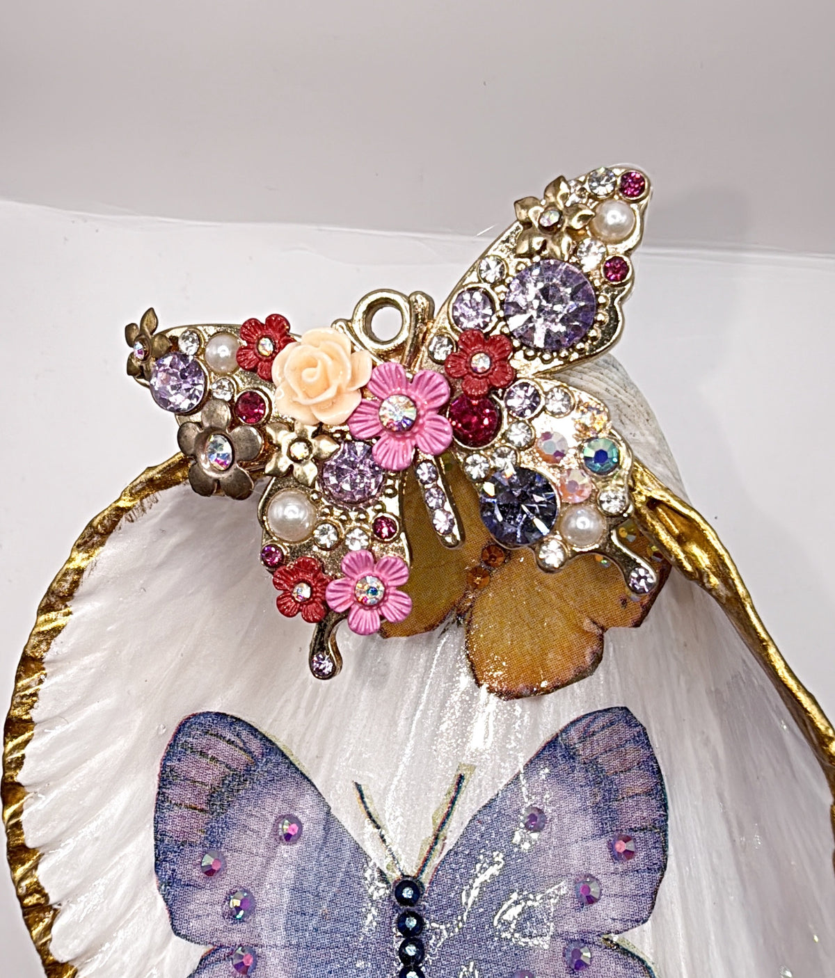 Extra Large Butterfly Shell Trinket Tray — A Touch of Coastal Magic for Your Everyday Treasures