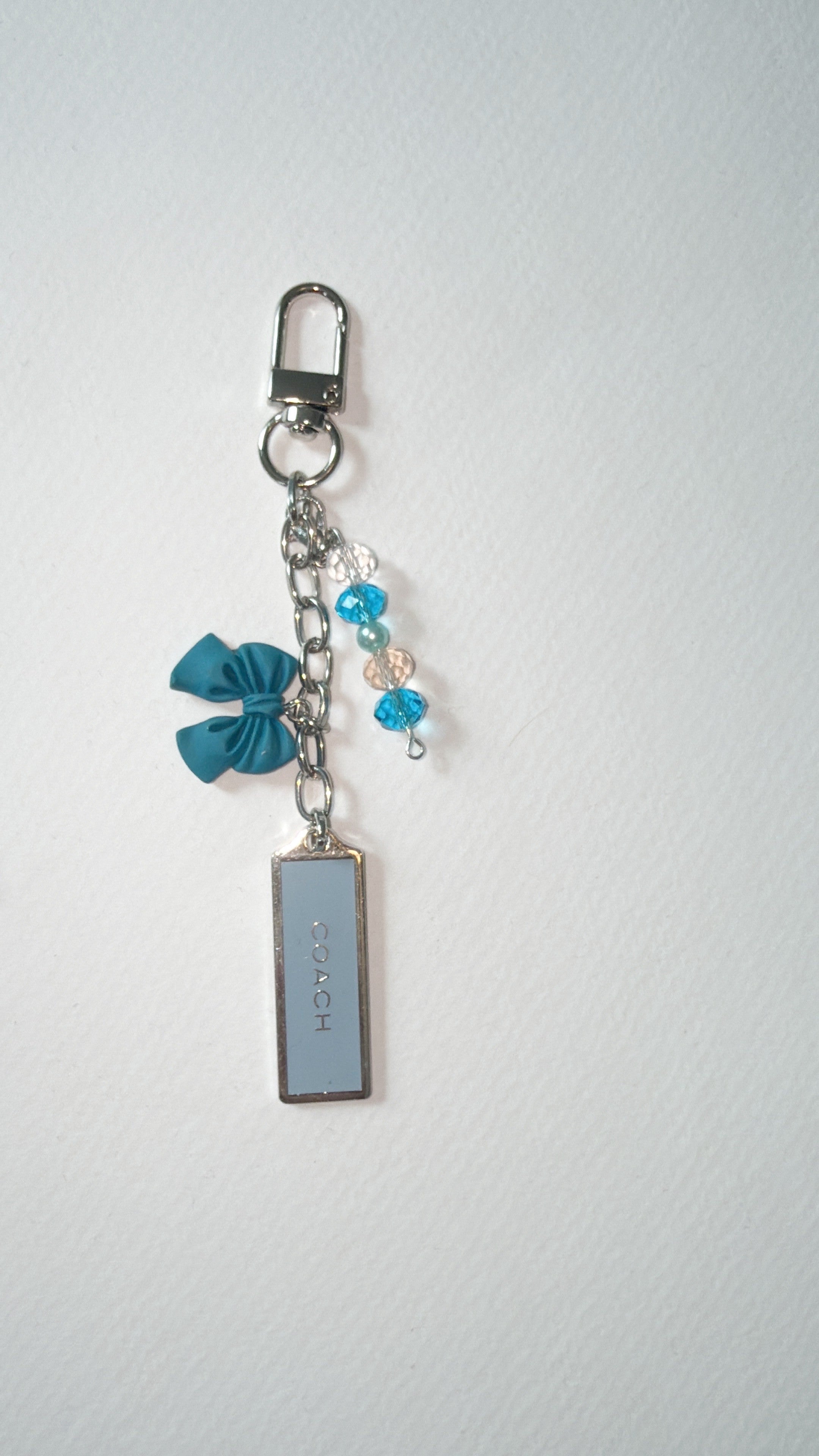 Upcycled handcrafted Authentic metal Coach Tag Bag Charms