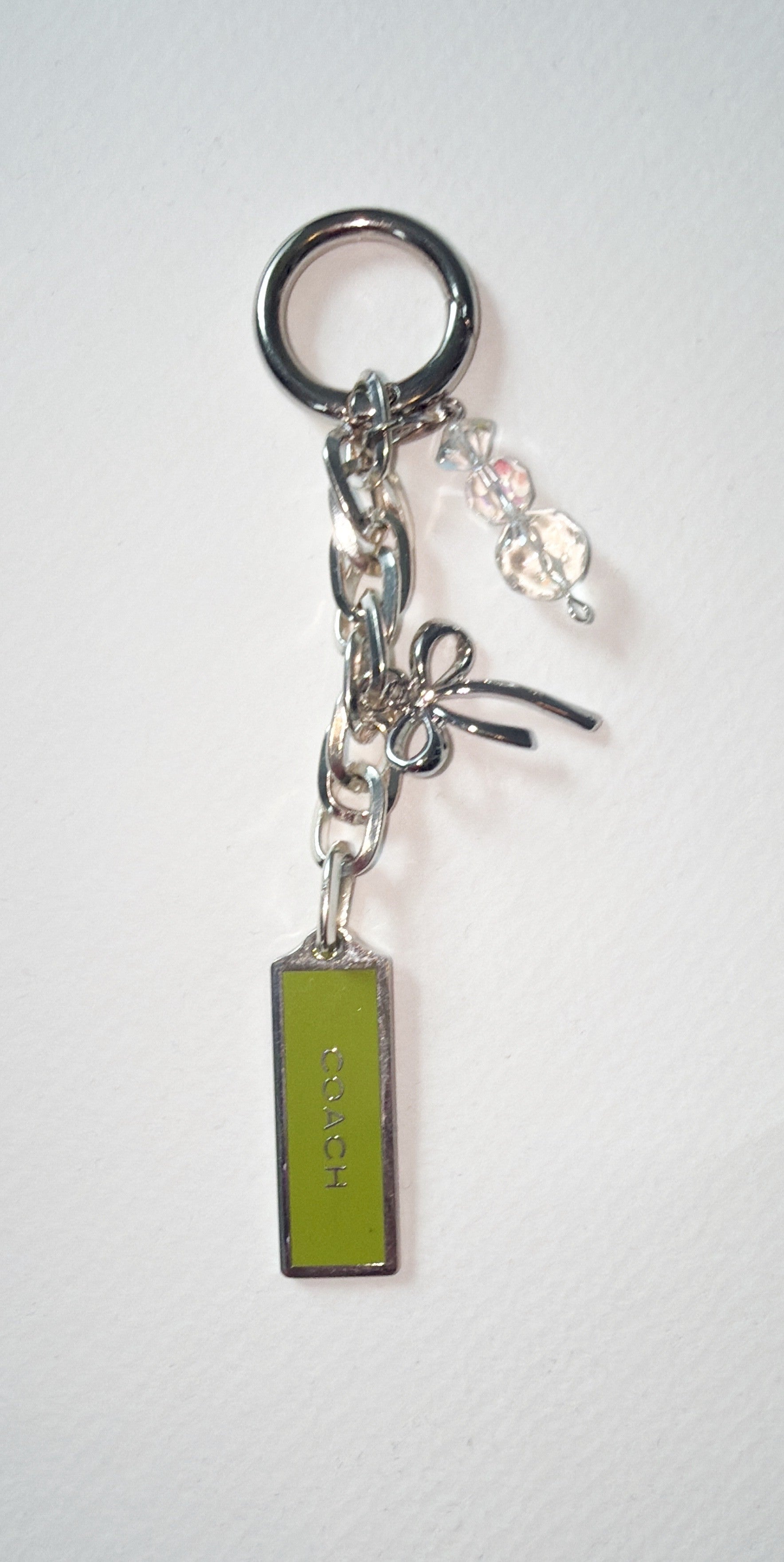 Upcycled handcrafted Authentic metal Coach Tag Bag Charms
