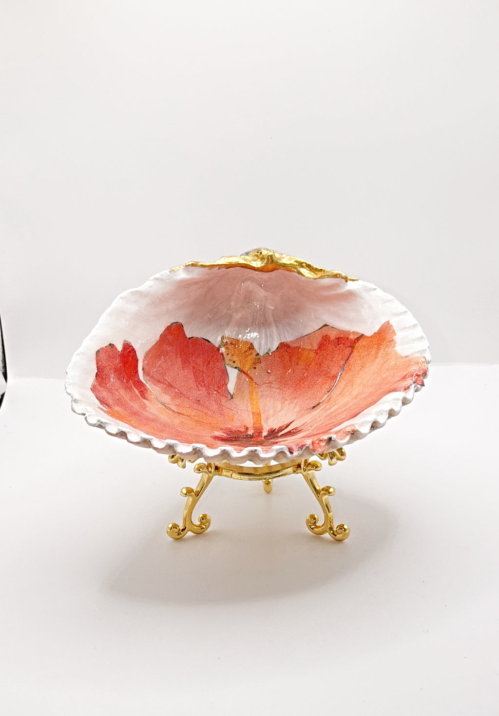 Extra Large Hibiscus flower - Shell Trinket Tray — A Touch of Coastal Magic for Your Everyday Treasures (Copy)