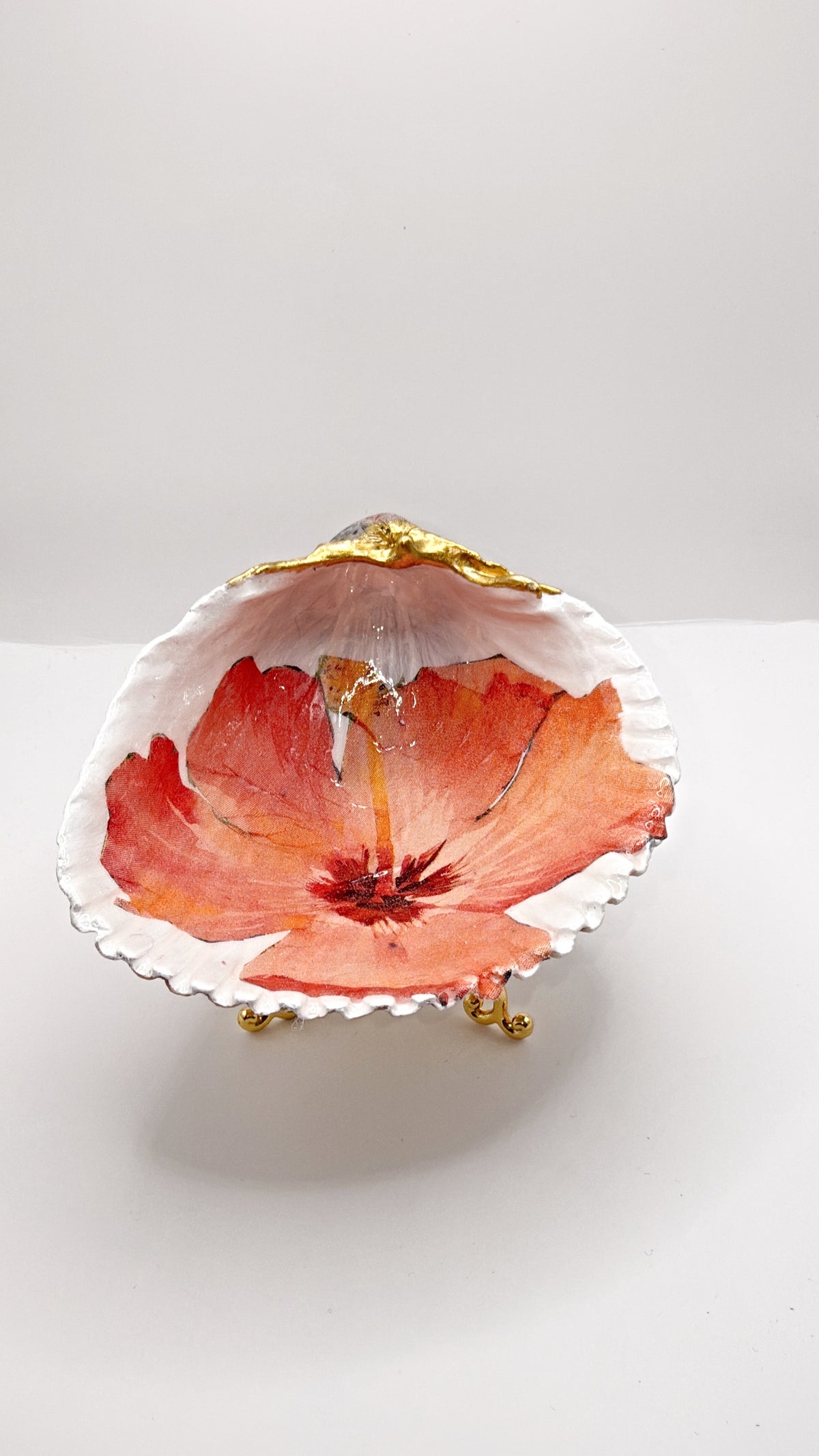 Extra Large Hibiscus flower - Shell Trinket Tray — A Touch of Coastal Magic for Your Everyday Treasures (Copy)