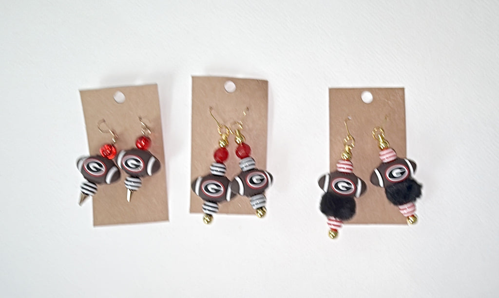University of Georgia football earrings